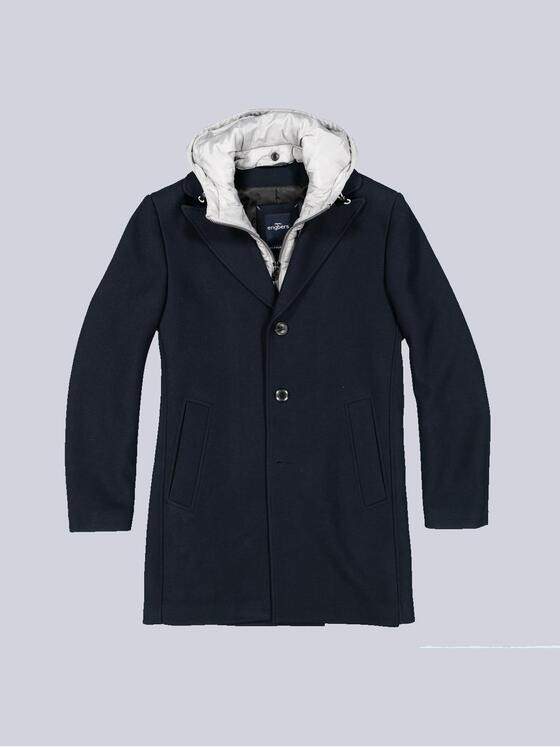 engbers Herren Mantel regular Blau 35484