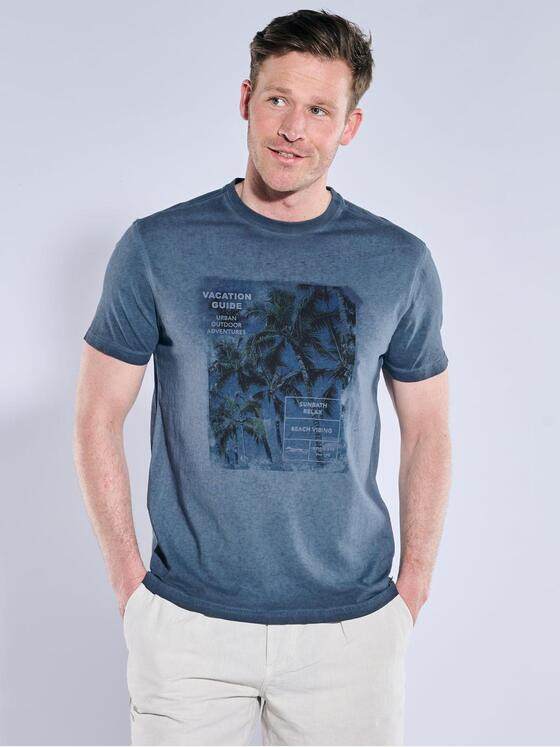 engbers Herren T-Shirt uni Saphirblau 38973