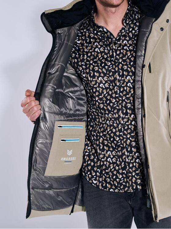 ENGBERS GERMANY Herren Funktionsjacke Beige 37405