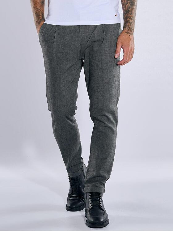 emilio adani Herren Chino slim fit Grau 37548