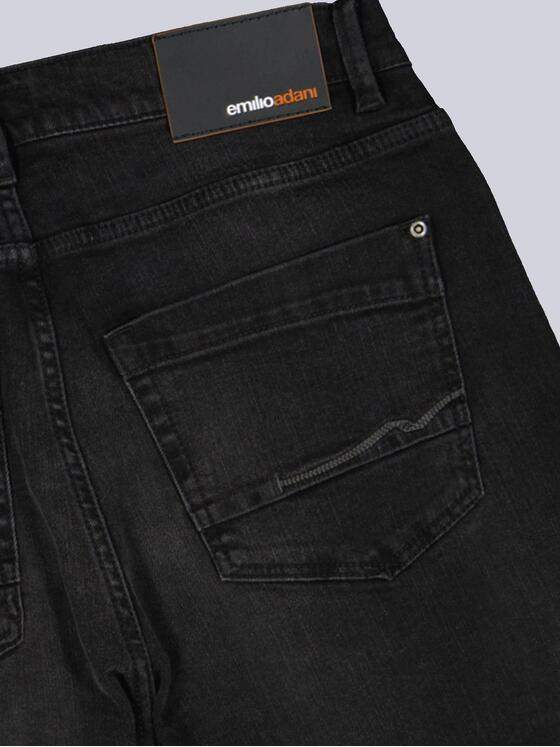 emilio adani Herren Super-Stretch-Jeans slim fit Schwarz 36131