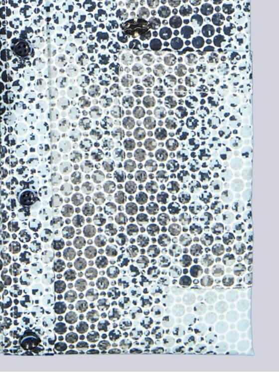 engbers Herren Langarm-Hemd gemustert Saphirblau 39242