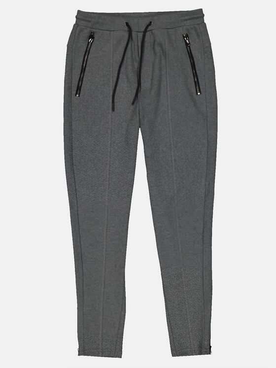 emilio adani Herren Sweathose mit Tunnelzug Grau 32458