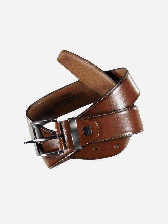 engbers Herren Ledergürtel Basic Braun 36341