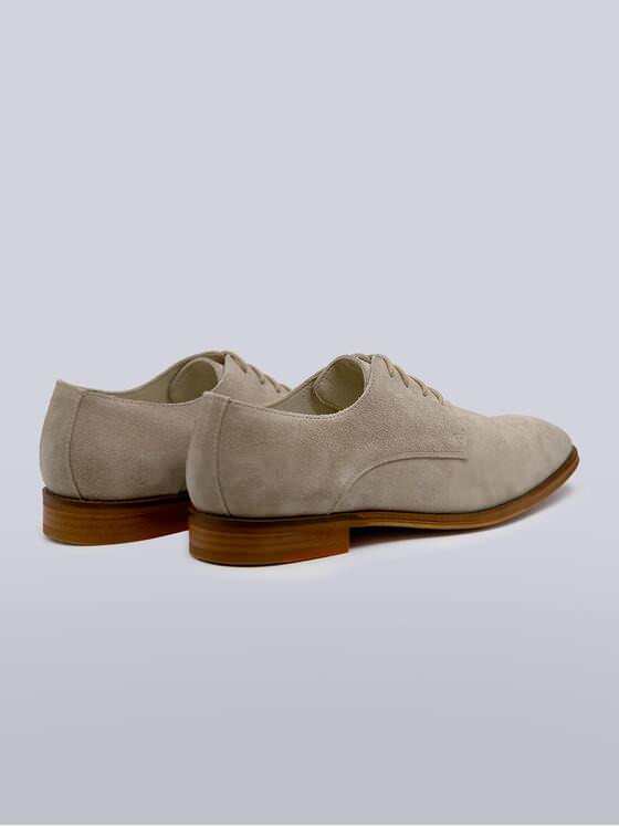 emilio adani Herren Halbschuh aus Velours-Leder Beige 38530