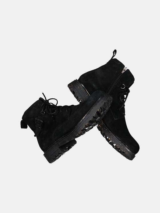 emilio adani Herren Boots im Biker-Stil Schwarz 33584