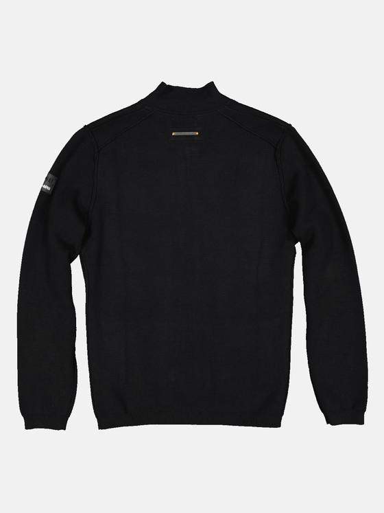 emilio adani Herren Strickjacke strukturiert Schwarz 33818