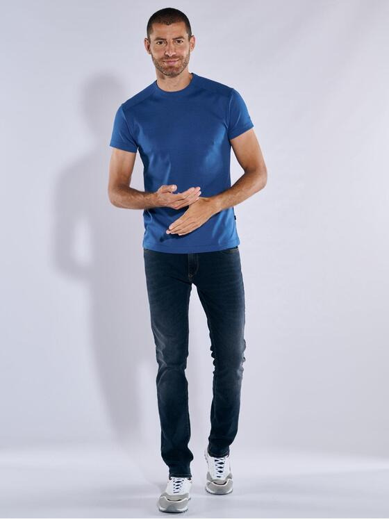 engbers Herren Basic-Shirt "My Favorite" organic Blau 37301