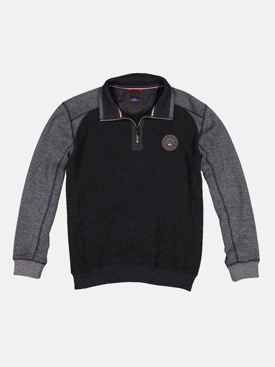 engbers Herren Sweatshirt mit Stehkragen Anthrazit 33829