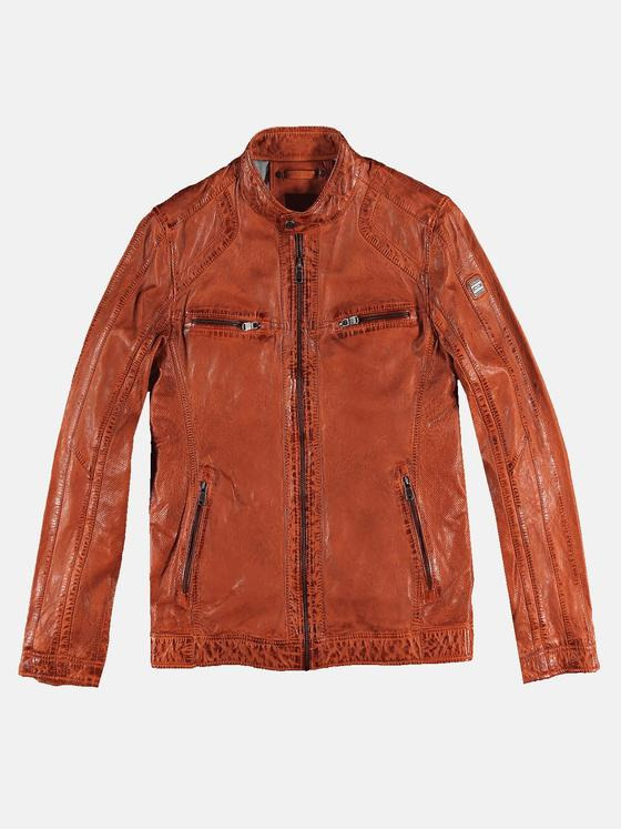 engbers Herren Lederjacke Blutorange 32182