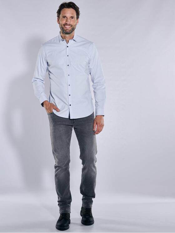 engbers Herren Langarm-Hemd "My Favorite" Blau 35839