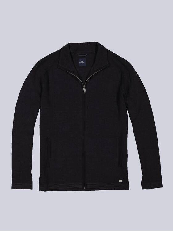 engbers Herren Cardigan uni Grau 36140