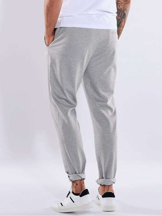 emilio adani Herren Joggpant slim fit Grau 36997