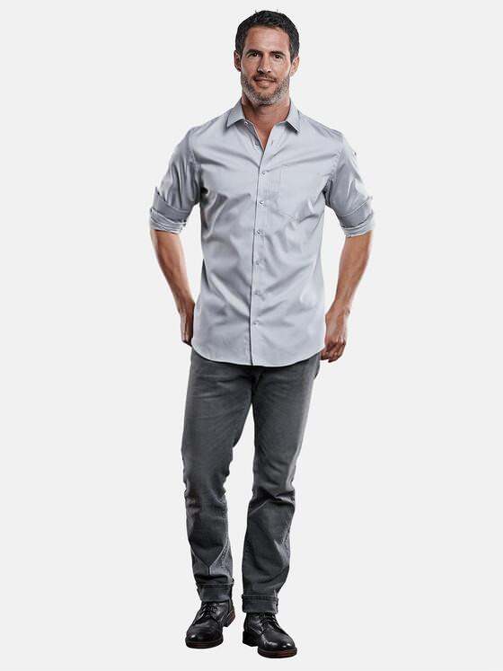 engbers Herren Hemd "My Favorite" Silbergrau 34412