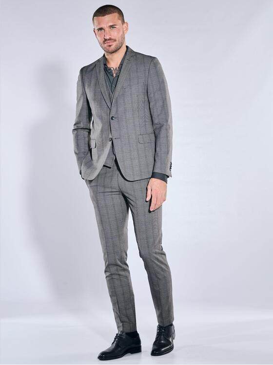 emilio adani Herren Anzugsakko slim fit Dunkelgrau 39817