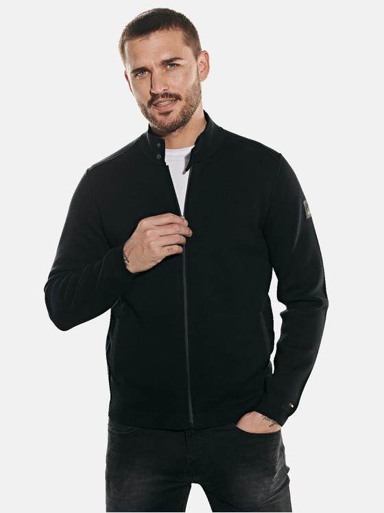 emilio adani Herren Strick-Cardigan Schwarz 32032