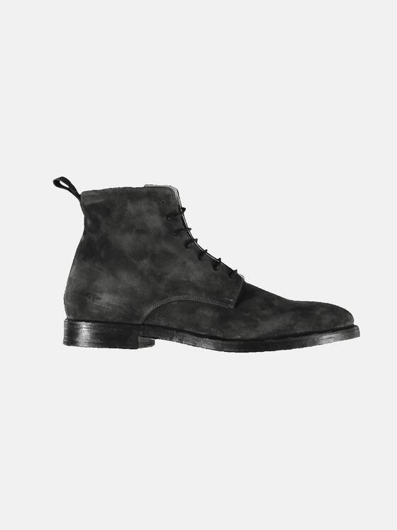 emilio adani Herren Boots aus Veloursleder Grau 31938