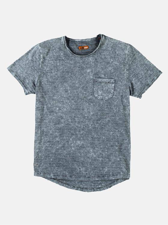emilio adani Herren Rundhals T-Shirt Türkis 27791
