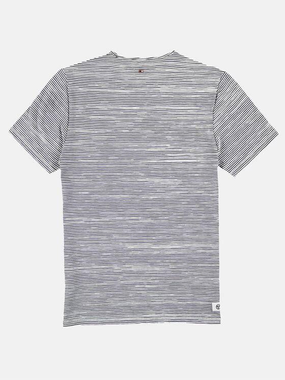 emilio adani Herren Rundhals T-Shirt Weiß 27394