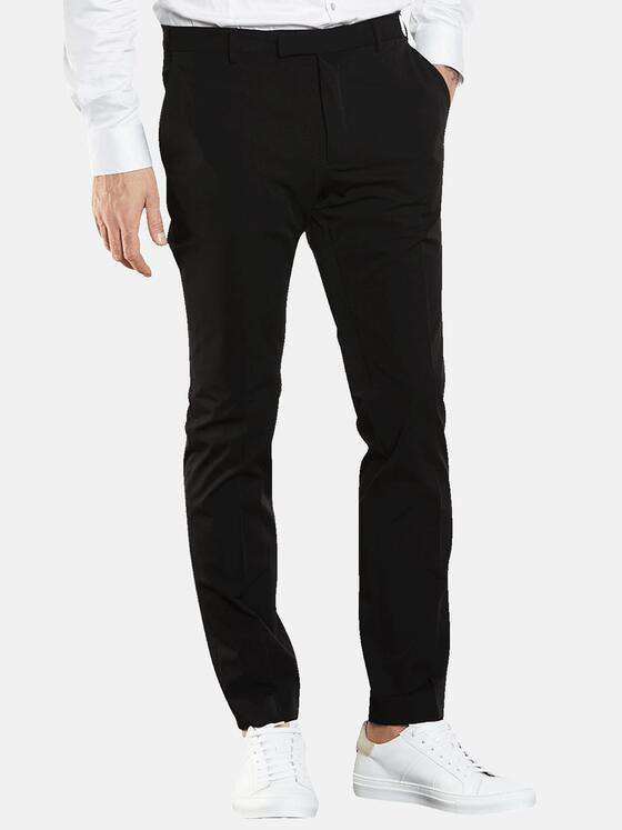 emilio adani Herren Anzug-Hose slim fit Schwarz 34572