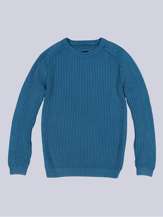 engbers Herren Pullover uni Mittelblau 36092