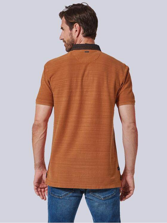 engbers Herren Polo-Shirt strukturiert Orange 35238