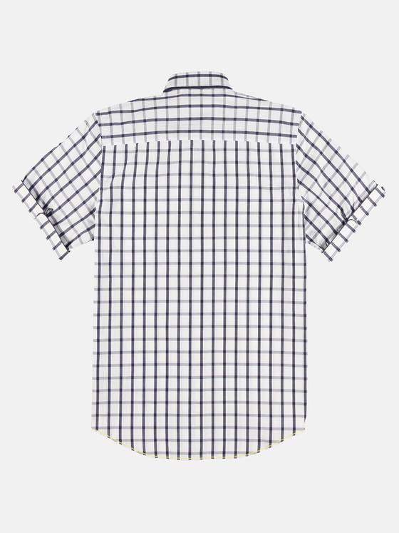 engbers Herren Hemd kariert Reinweiss 29754