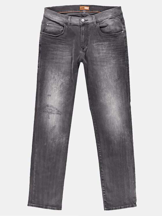 emilio adani Herren Verwaschene Stretch-Jeans Grau 30591