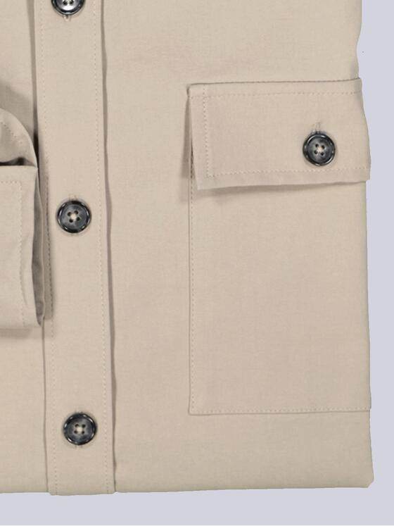 emilio adani Herren Langarm-Hemd slim fit Beige 36189