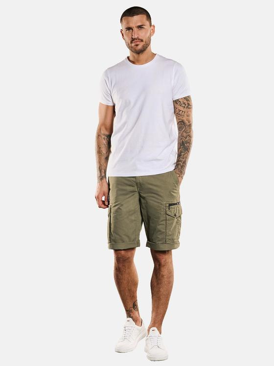 emilio adani Herren Cargo-Bermuda Grün 33199