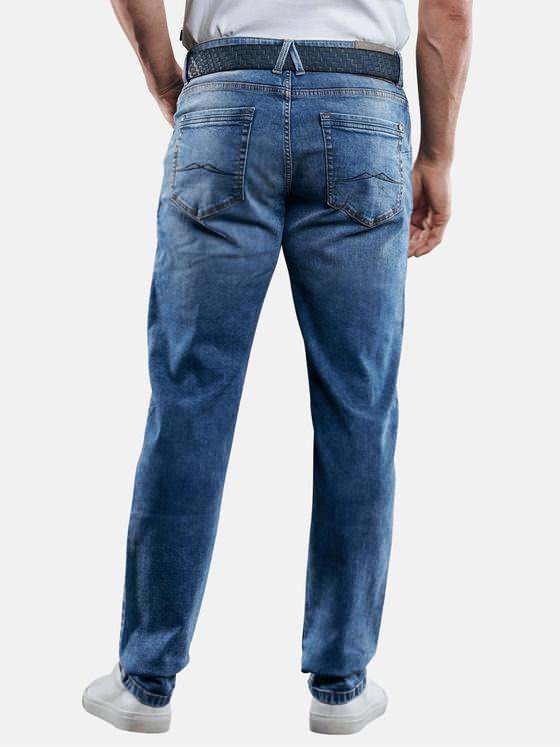 engbers Herren Jeans 5-Pocket Superstretch Taubenblau 29070
