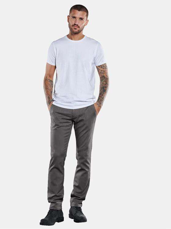 emilio adani Herren Chino slim-fit Grau 33720