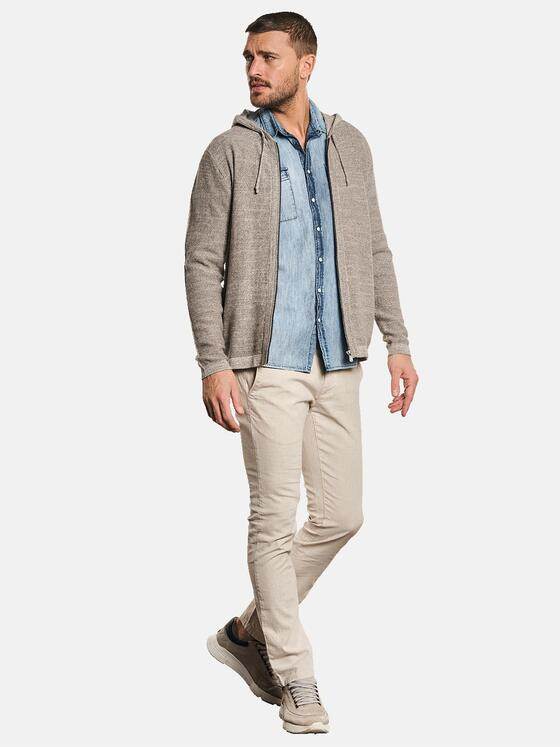 emilio adani Herren Strick-Cardigan Beige 32742