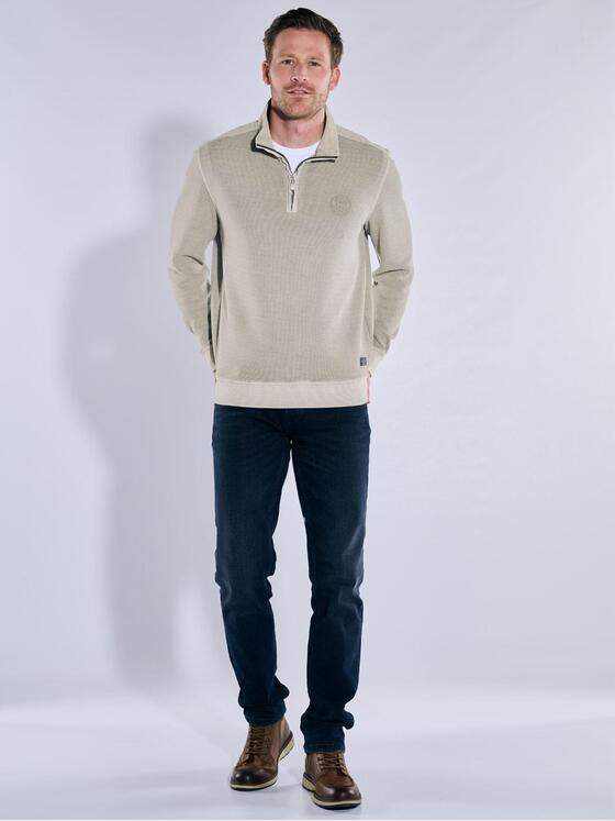 engbers Herren Sweatshirt regular Braunbeige 37337