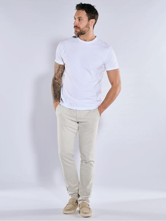 emilio adani Herren Chino mit Tunnelzug Weiß 36671