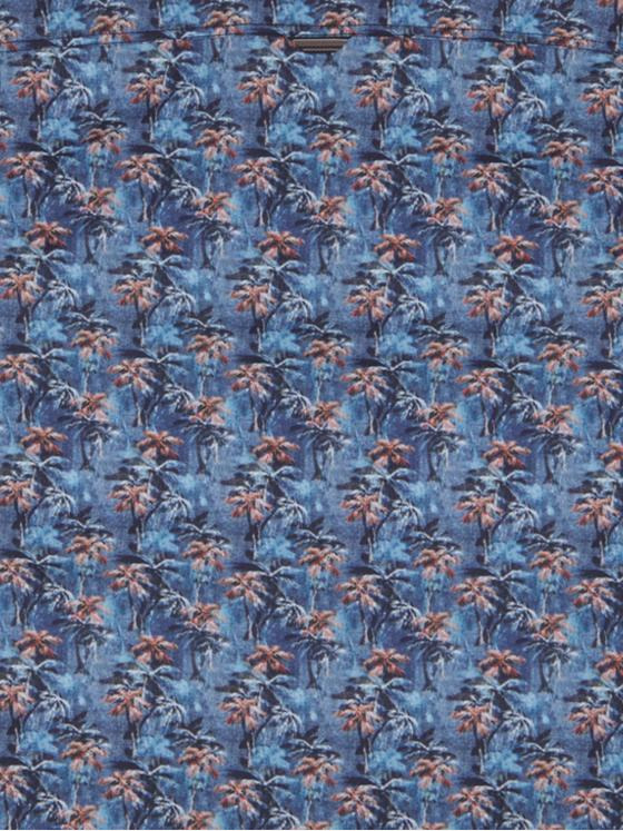 engbers Herren Kurzarm-Hemd gemustert Blau 34761