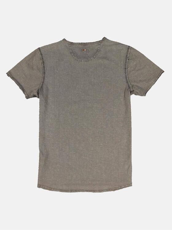 emilio adani Herren T-Shirt Rundhals Braun 31926