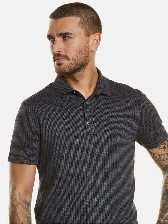 emilio adani Herren Polo-Shirt gemustert Grau 34724