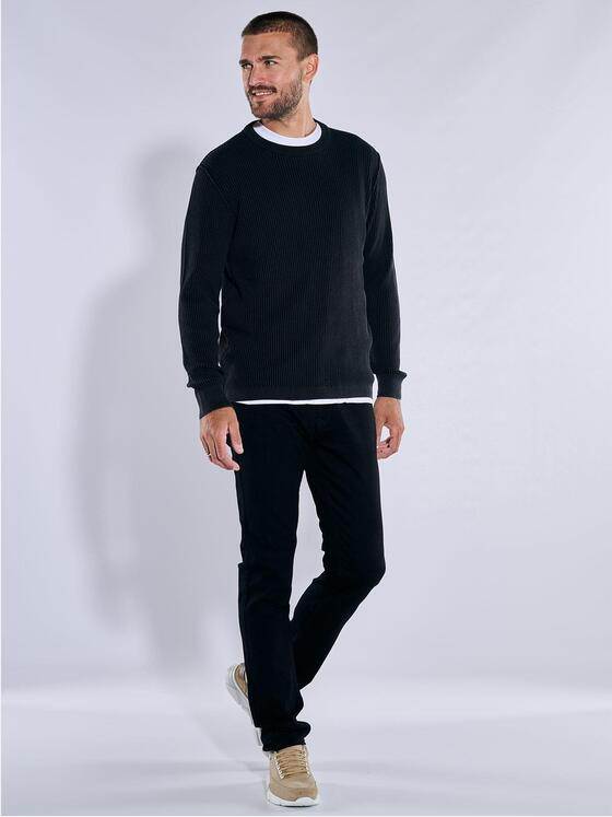 emilio adani Herren Pullover strukturiert Anthrazit 37323