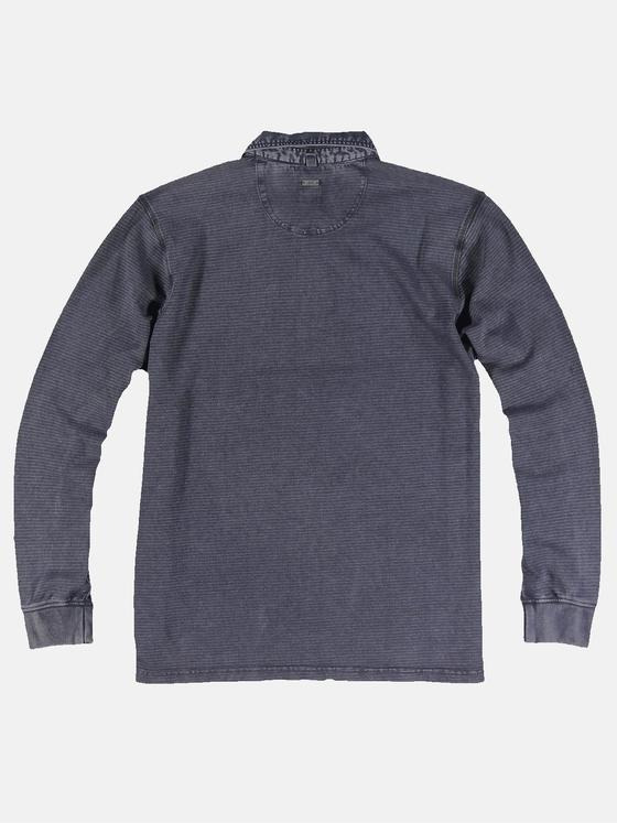 engbers Herren Polo-Shirt aus gewebtem Jersey Indigoblau 31915