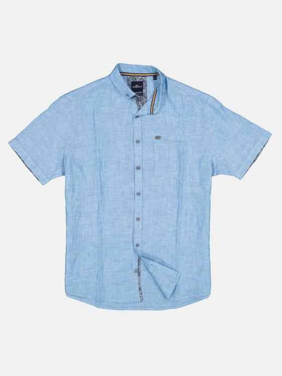 engbers Herren Hemd uni Tuerkis 33249