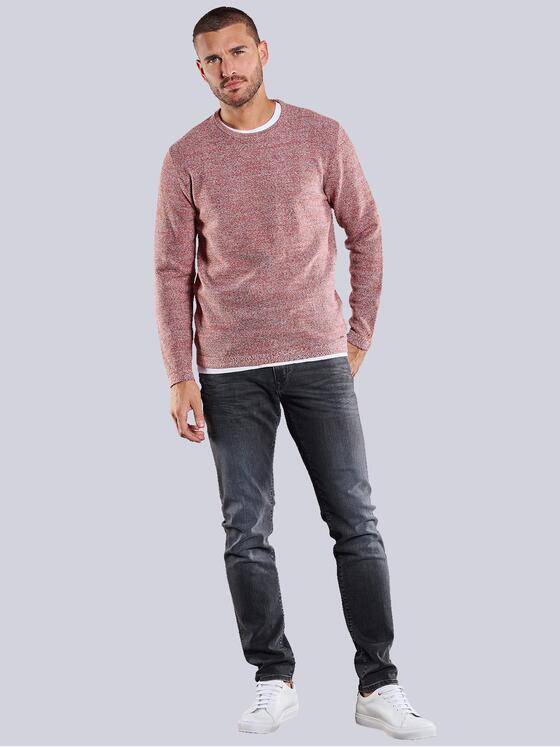 emilio adani Herren Rundhals Pullover Rot 34163
