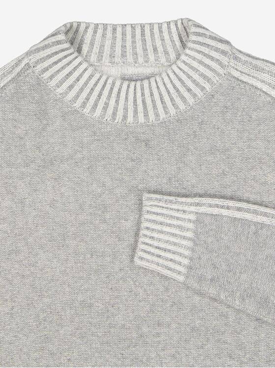 ENGBERS GERMANY Herren Pullover mit Kaschmiranteil Grau 37979