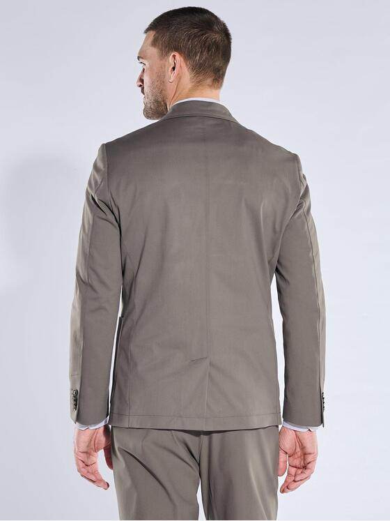 emilio adani Herren Anzugsakko slim fit Braunbeige 40136