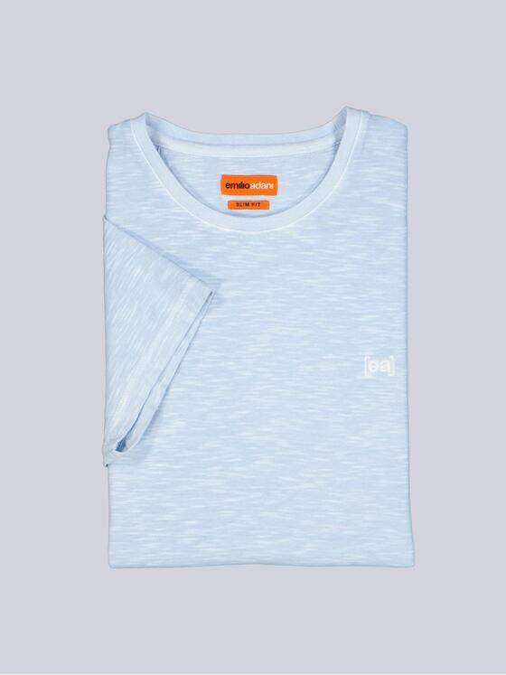 emilio adani Herren Rundhals T-Shirt Hellblau 40795