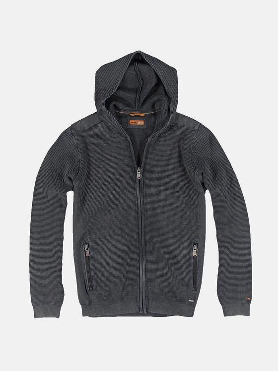 emilio adani Herren Strickjacke Schwarz 31315