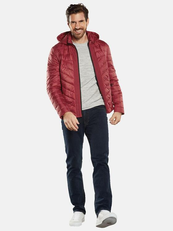 engbers Herren Steppjacke mit abnehmbarer Kapuze Rot 34505
