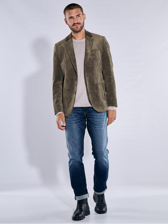 emilio adani Herren Freizeit-Sakko slim fit Braun 37564
