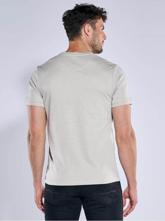 emilio adani Herren T-Shirt uni Beige 39166