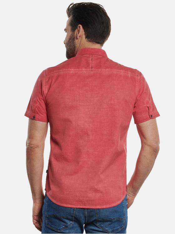 engbers Herren Kurzarm-Hemd gefärbt Feuerrot 32819